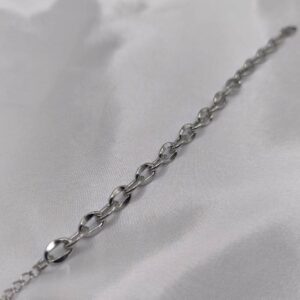 Unisex βραχιόλι ασημί  με διακριτικούς κρίκους